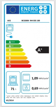AEG BE3200B 6000 SenseCook® / Einbaubackofen / WLAN-fähig Catalytic Partial/ Aqua Clean / Schwarz